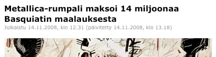 Uutinen #1