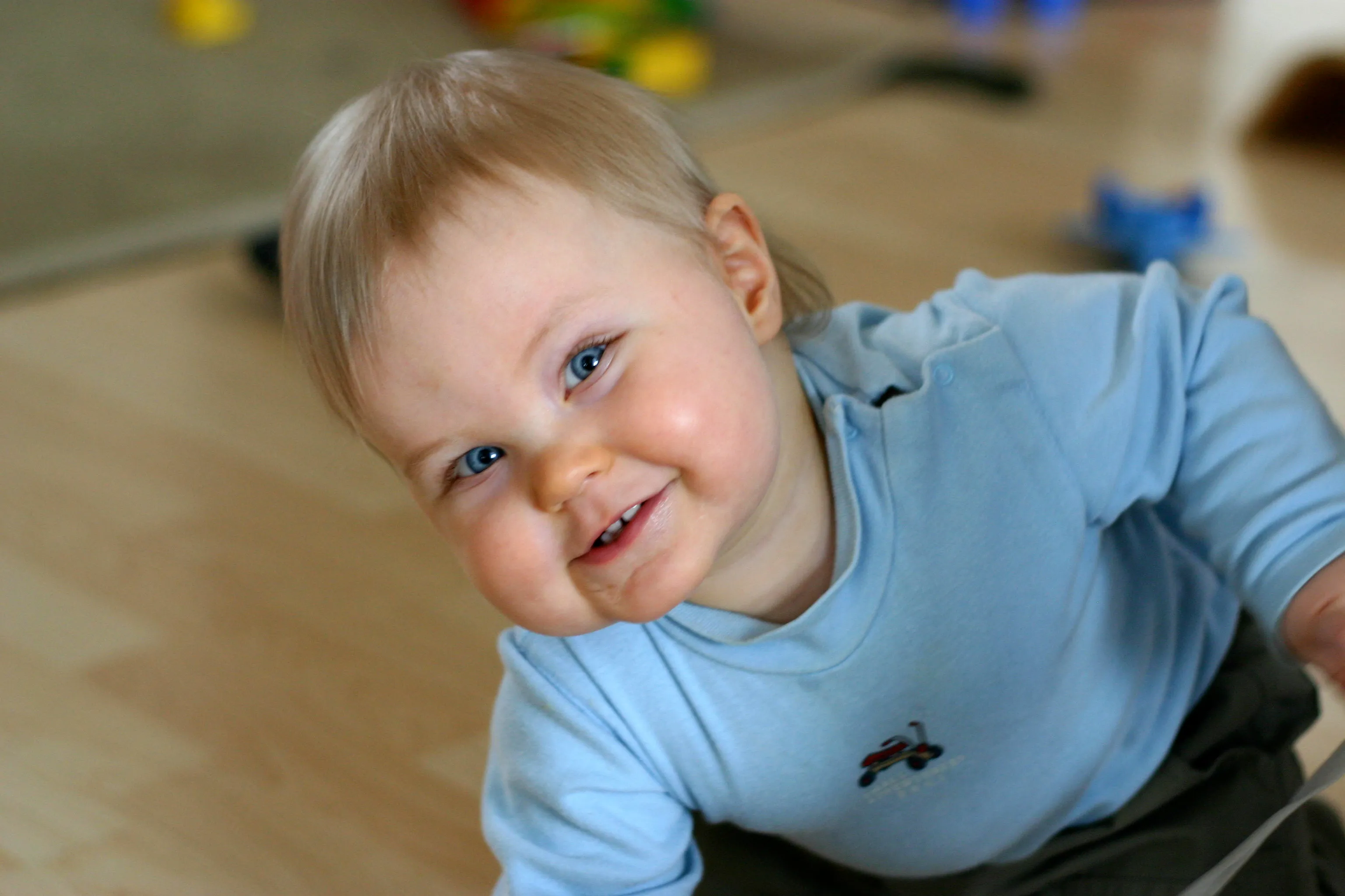Happy little boy